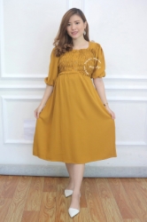 Mama Hamil Gwen Dress Wanita Hamil Menyusui Murah Modern Casual Dress Katun  DRO 209 6  large